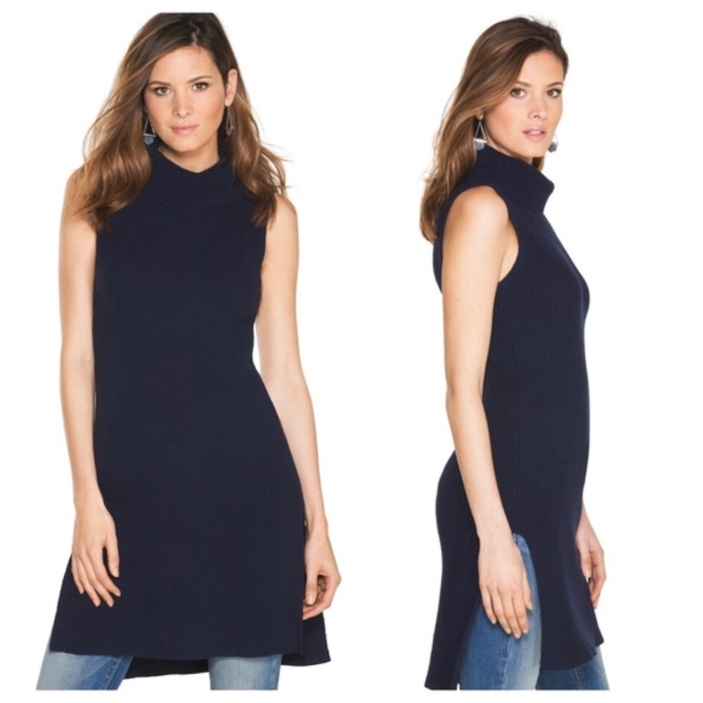 WHBM Textured Tabard Sweater Dress Tunic i…